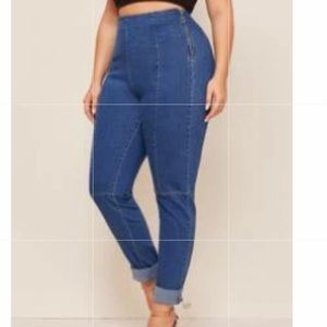 ORING side zip jeans worn once